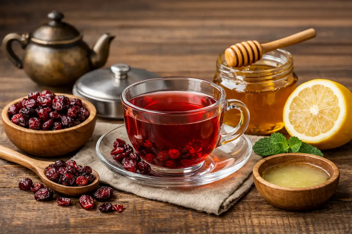 Čaj od sušenih plodova brusnice