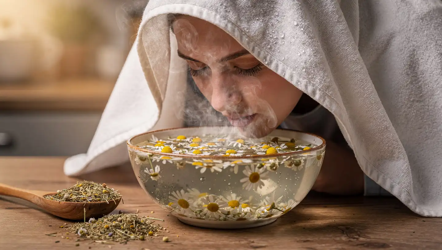 Čaj od kamilice za inhalaciju sinusa