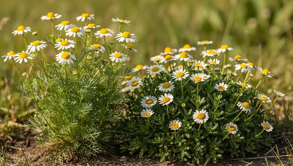 Dvije vrste kamilice - njemačka i rimska