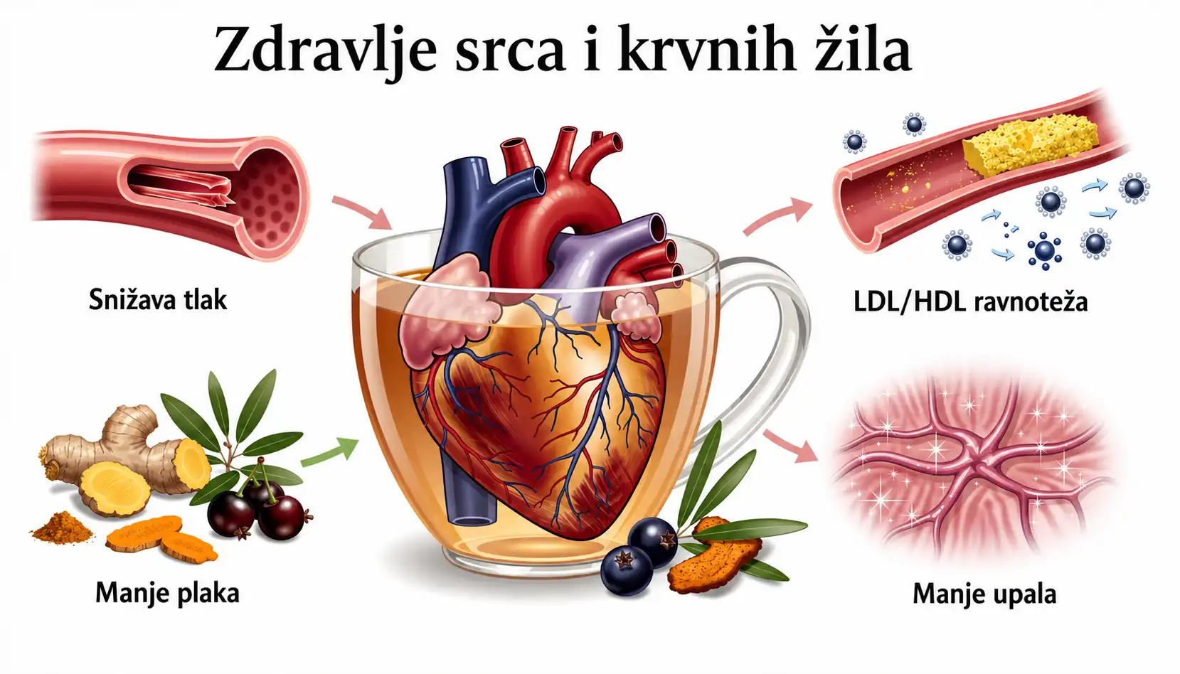 Kako čaj za srce i krvne žile djeluje na organizam