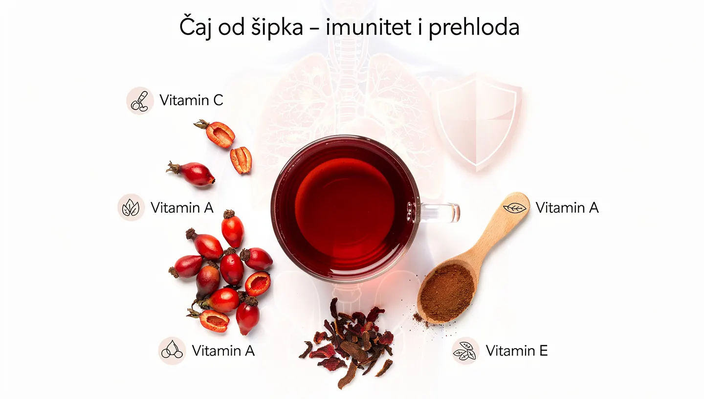 Čaj od šipka za imunitet i prehladu