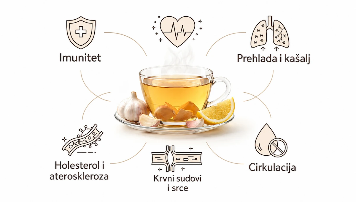 Ljekovitost čaja od bijelog luka
